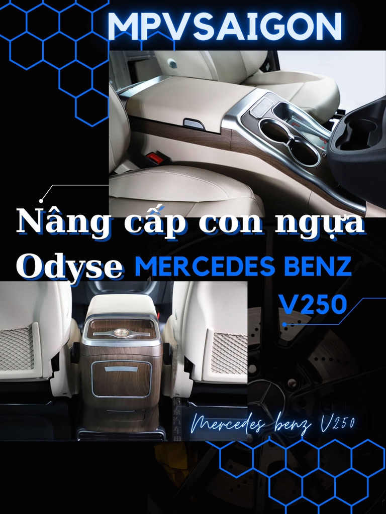 Con ngựa bệ tì tay Mercedes Benz V250 mẫu 2025