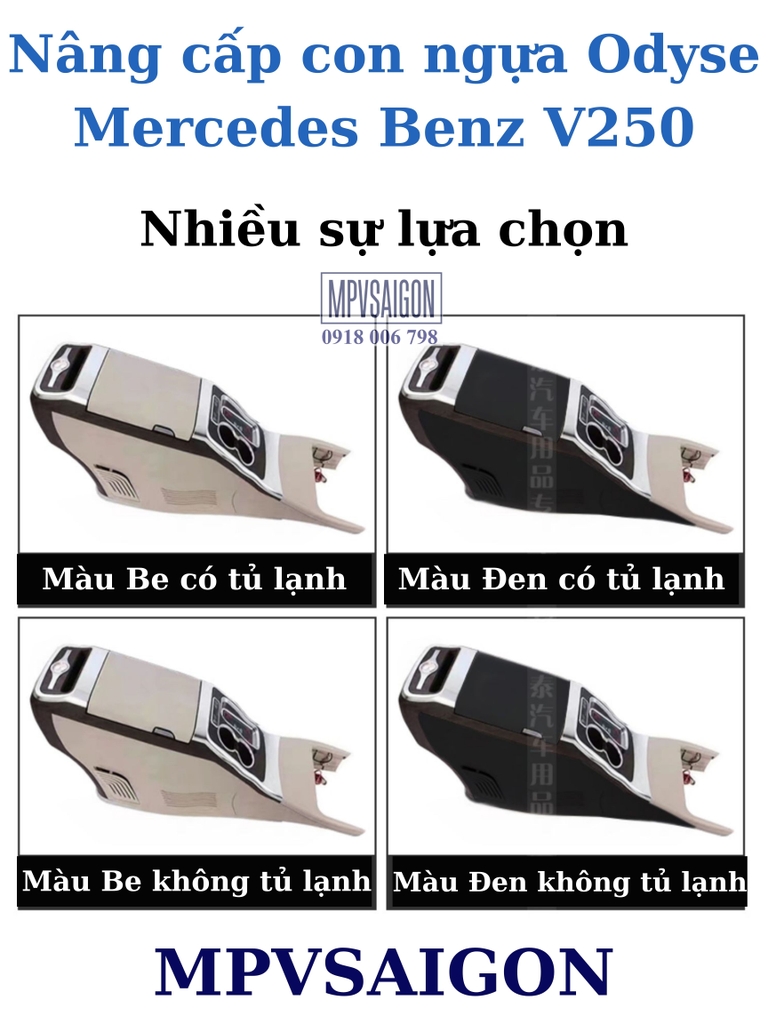 Con ngựa giữa ghế tài phụ V250- mẫu Odyse