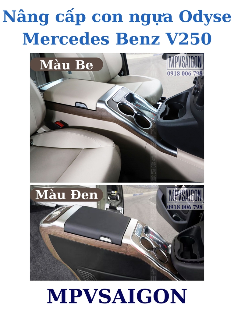 Con ngựa bệ tì tay Mercedes Benz V250 mẫu 2025