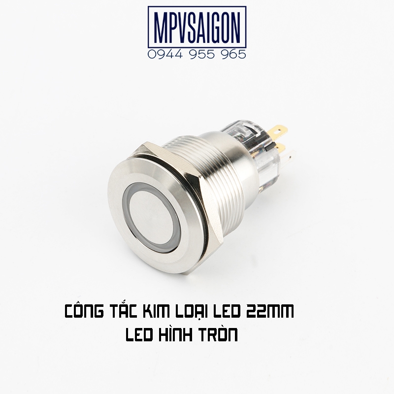 Công tắc 30mm LED tròn 220V