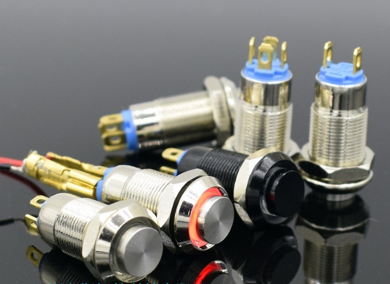 Công tắc 8mm LED tròn