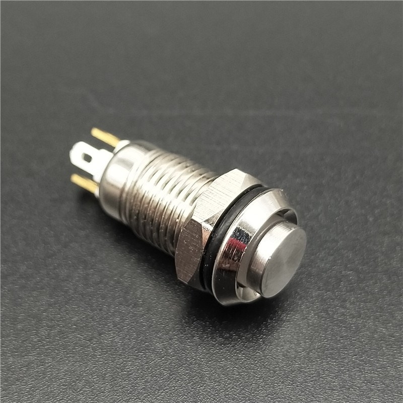 Công tắc 8mm kim loại chân hàn dây