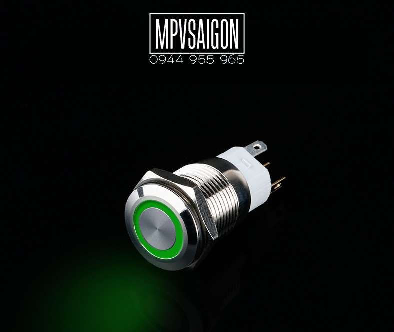 Công tắc 16mm LED tròn thân ngắn