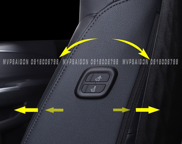 Công tắc phụ điều khiển ghế - gắn trên hông lưng ghế phụ xe ô tô