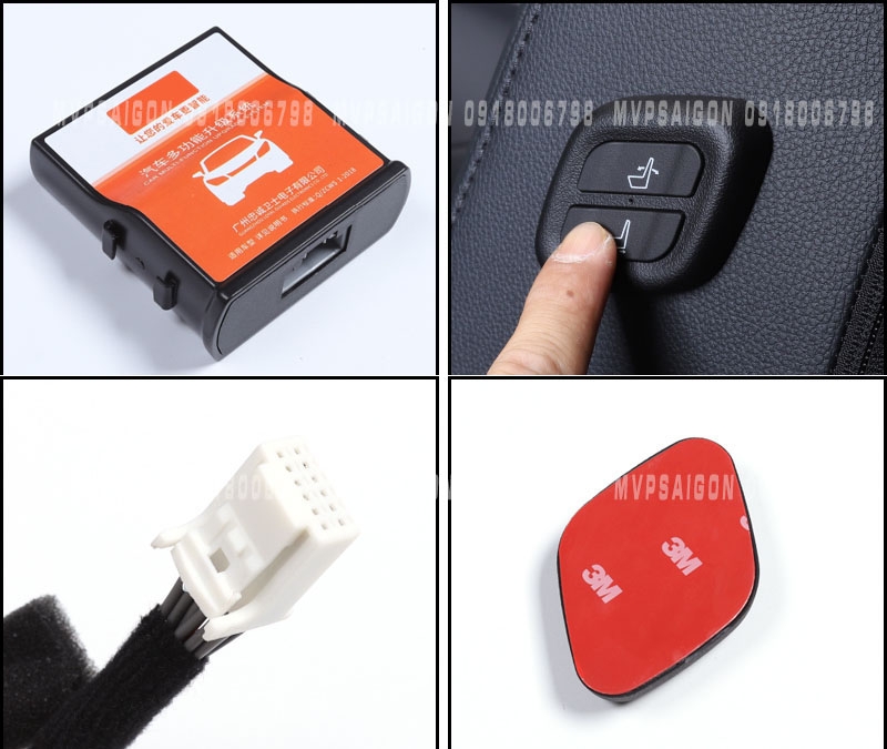 Công tắc phụ điều khiển ghế - gắn trên hông lưng ghế phụ xe ô tô