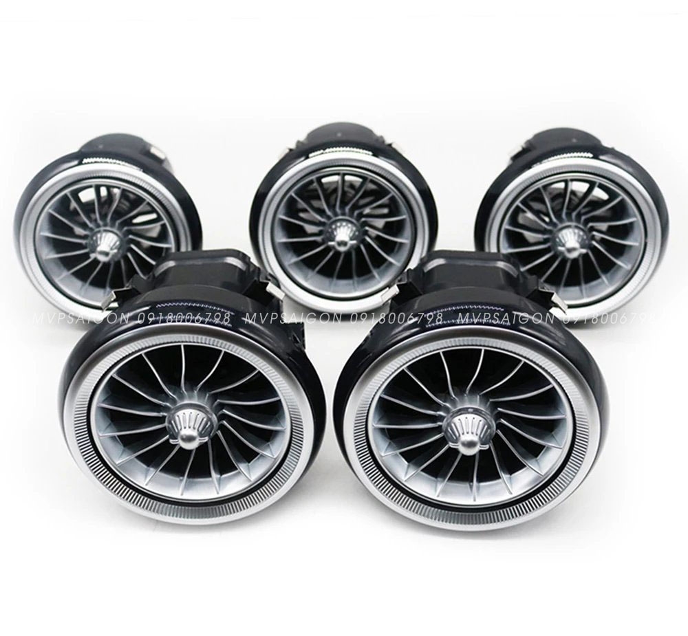 Cửa gió điều hoà Tuabin Led 64 màu cho xe Mercedes-Benz C, GLC Class (2015-2025)