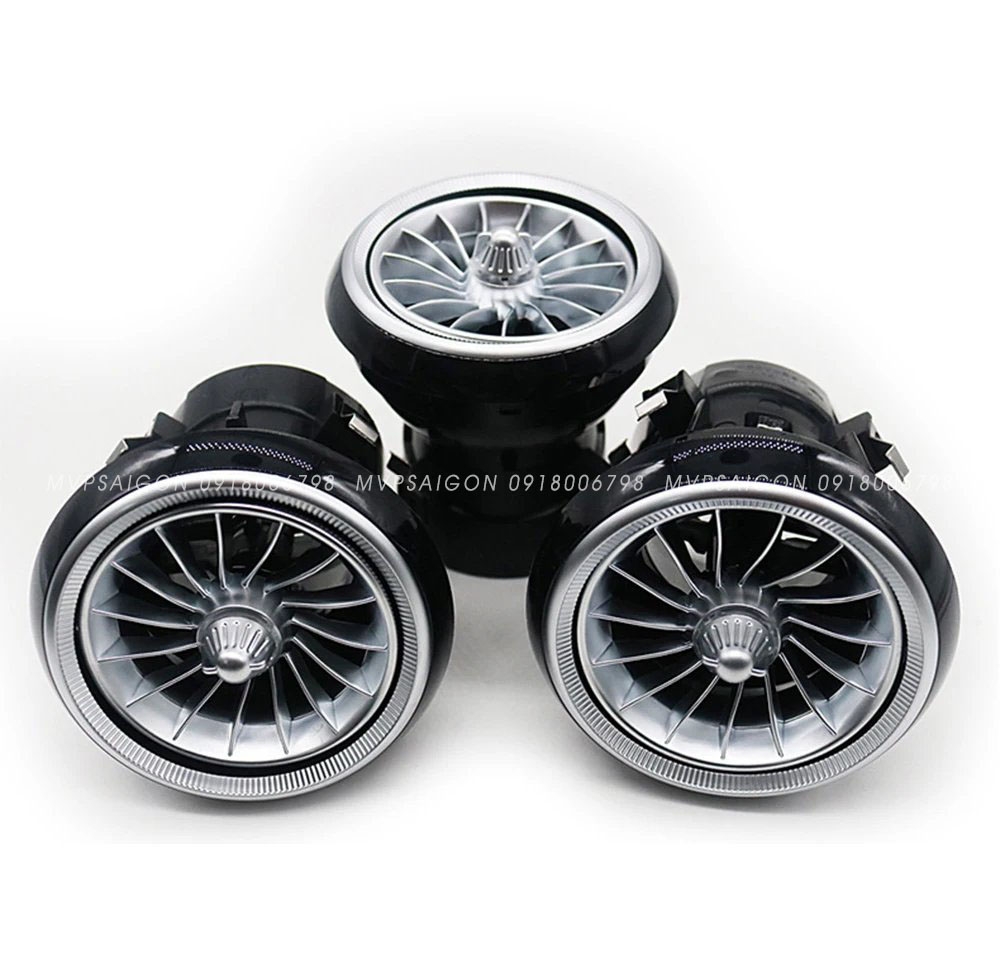 Cửa gió điều hoà Tuabin Led 64 màu cho xe Mercedes-Benz C, GLC Class (2015-2025)