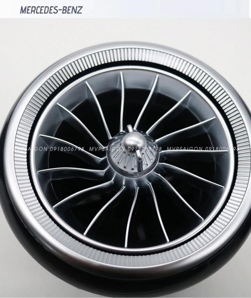 Cửa gió điều hoà Tuabin Led 64 màu cho xe Mercedes-Benz C, GLC Class (2015-2025)