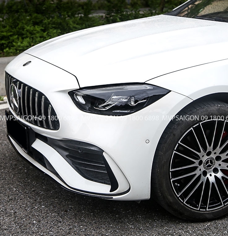 Dán decal màu khói chi tiết đèn Benz C class C200 GLC