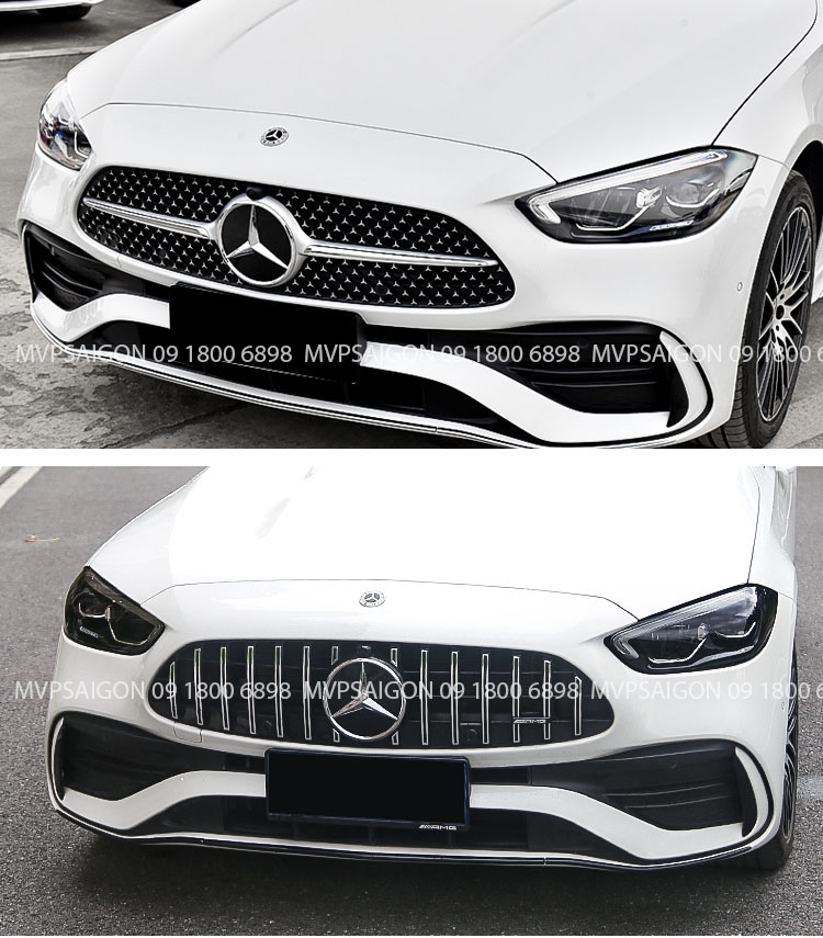 Dán decal màu khói chi tiết đèn Benz C class C200 GLC