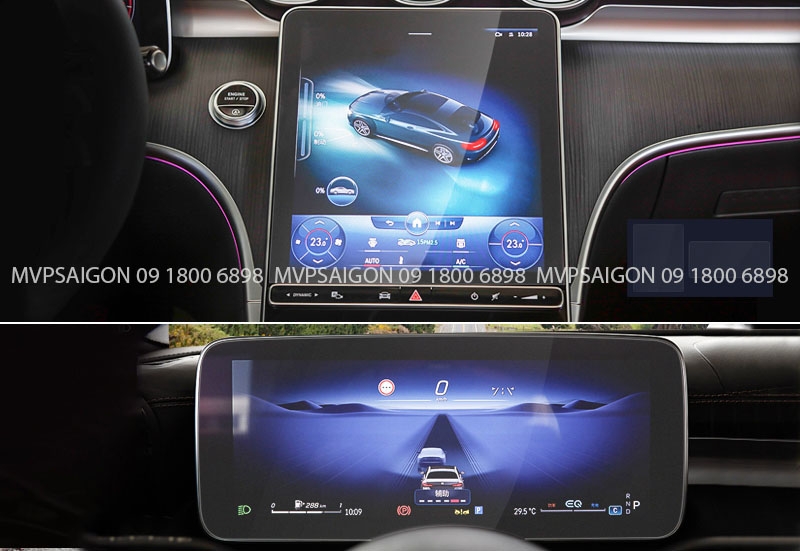 Dán PPF nội thất Benz C-class GLC C200 C300 2023-2024