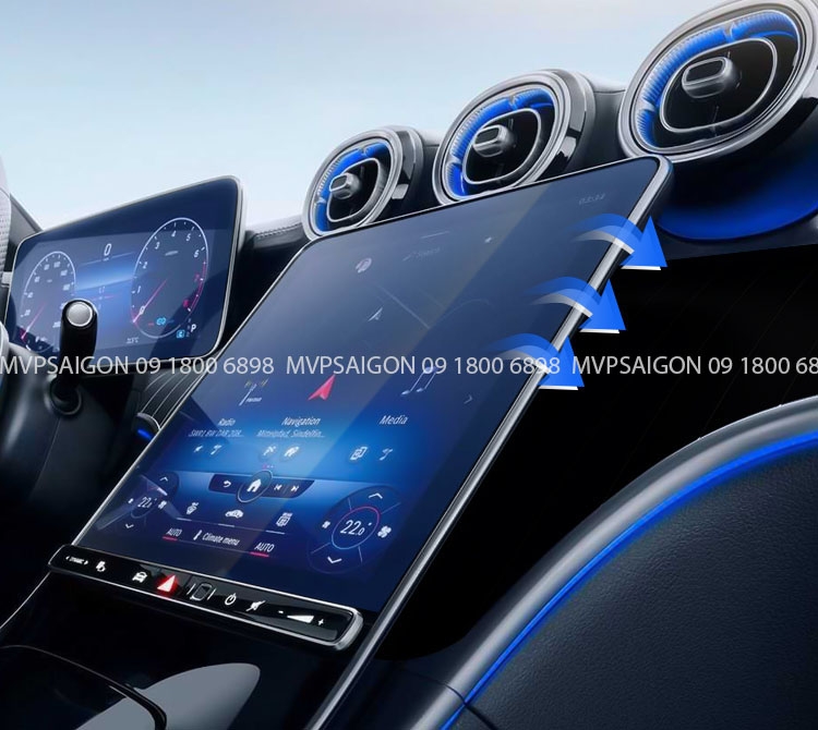 Dán PPF nội thất Benz C-class GLC C200 C300 2023-2024