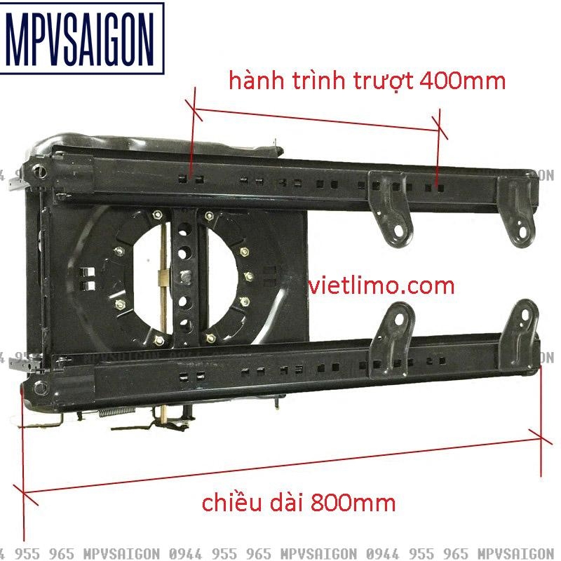 Đế xoay ghế 180 360 kèm ray trượt ô tô limousine mobihome