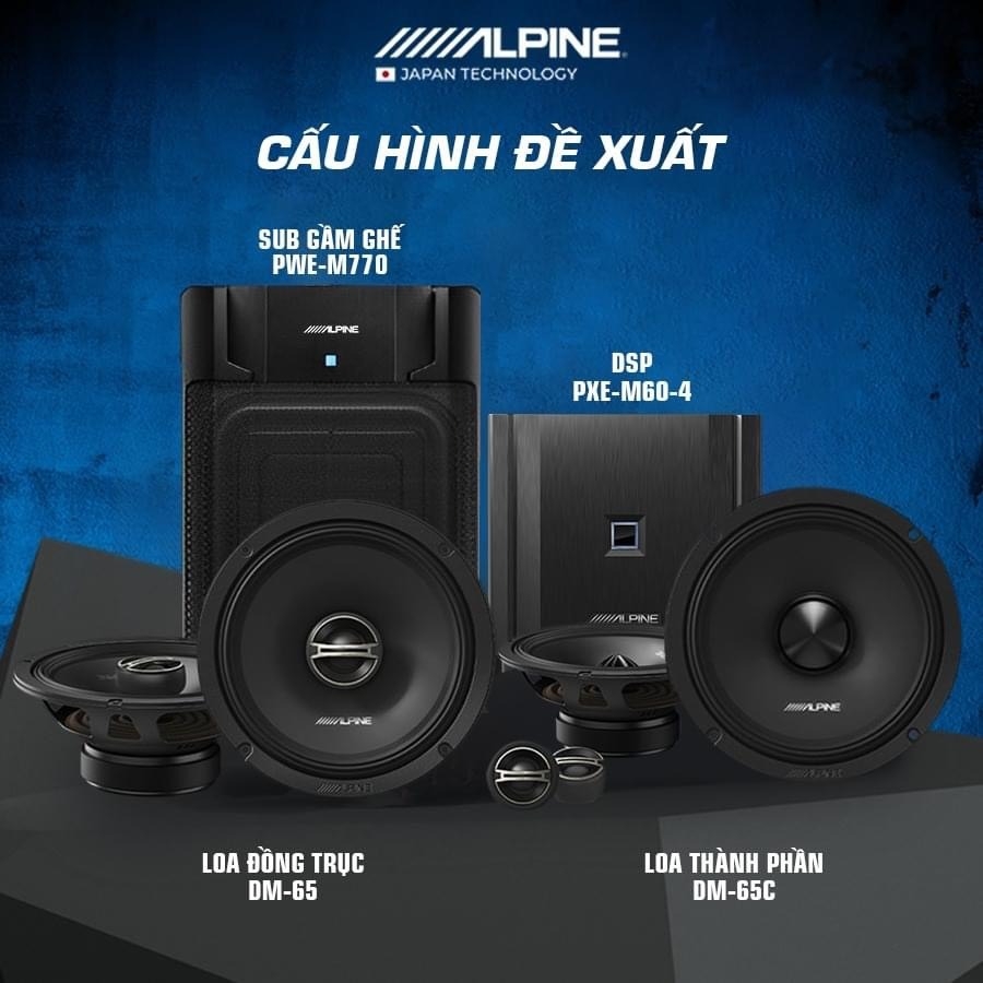 ALPINE DM-65C LOA PHÂN TẦN 2 CHIỀU