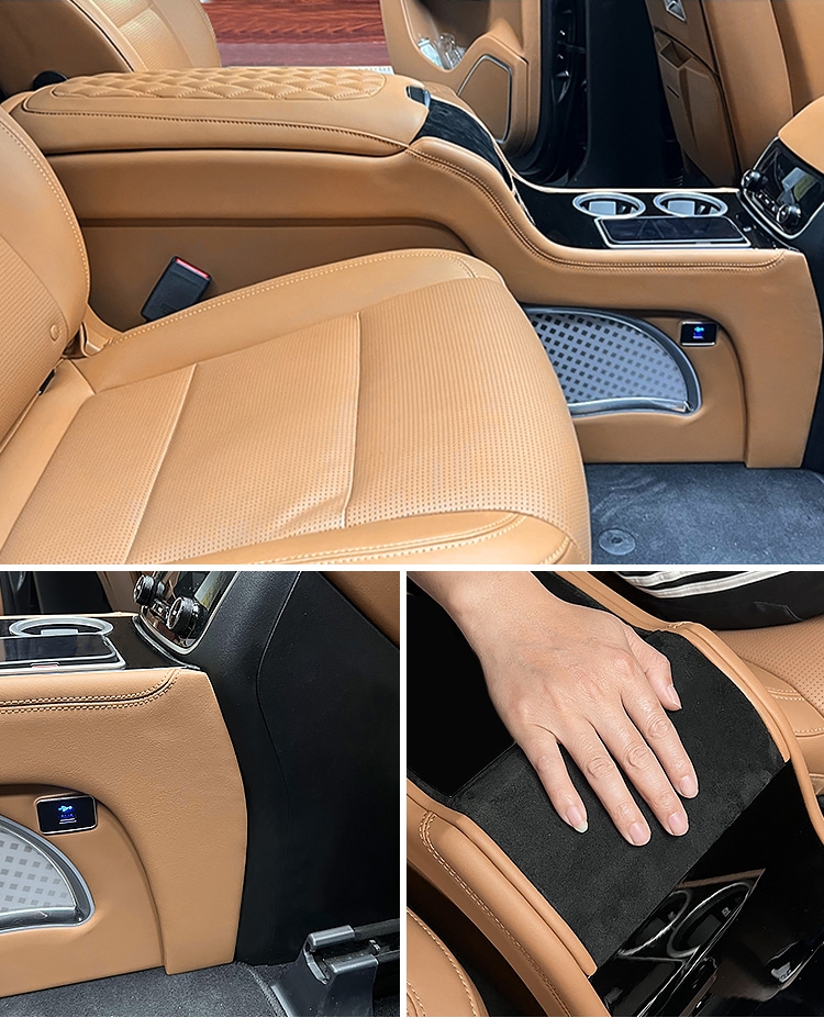 Độ con ngựa giữa có tủ lạnh cho ghế Limousine xe SUV
