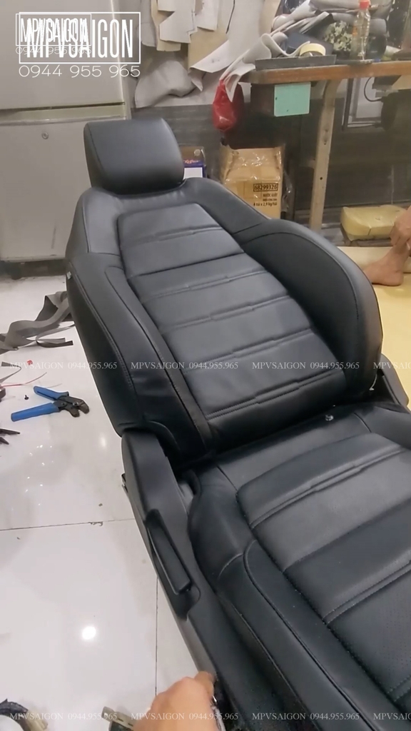 Độ ghế chỉnh điện xe Honda CRV