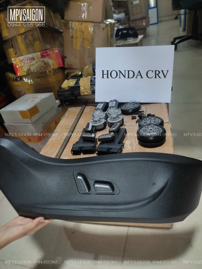 Độ ghế chỉnh điện xe Honda CRV