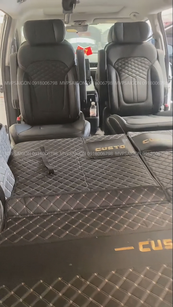 Độ ghế xoay 180 & 360 độ Hyundai Custin