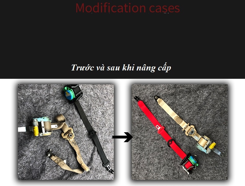 Đổi màu sắc dây đai an toàn xe ô tô- thay dây an toàn xe ô tô