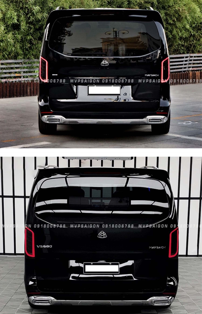 Đuôi gió cánh lướt gió mới nhất cho Benz V250