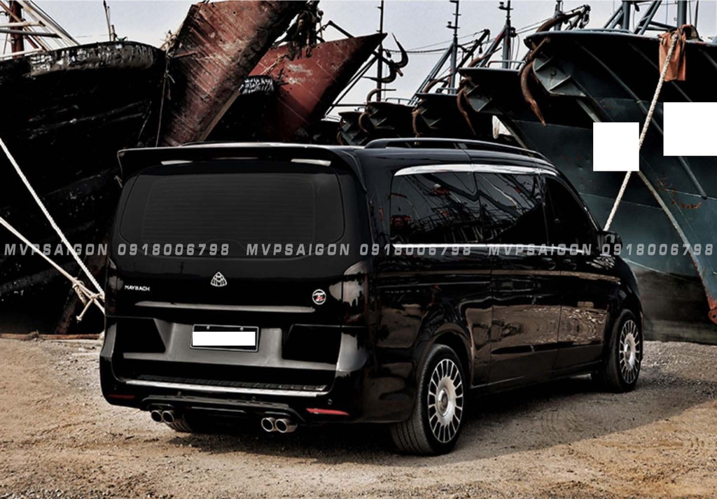 Đuôi gió cánh lướt gió mới nhất cho Benz V250