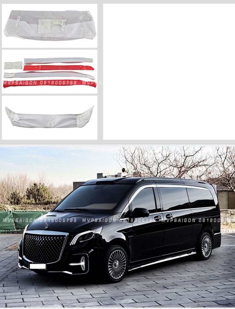 Đuôi gió cánh lướt gió mới nhất cho Benz V250