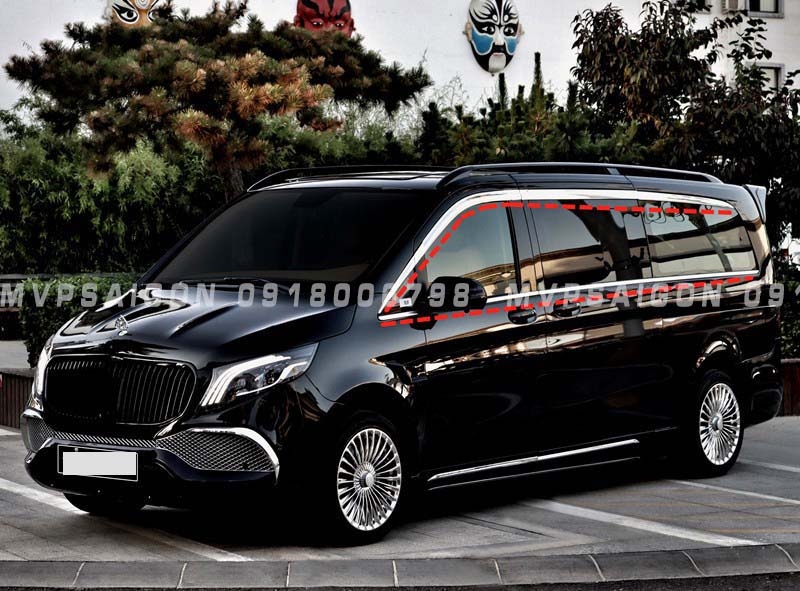 Đuôi gió cánh lướt gió mới nhất cho Benz V250