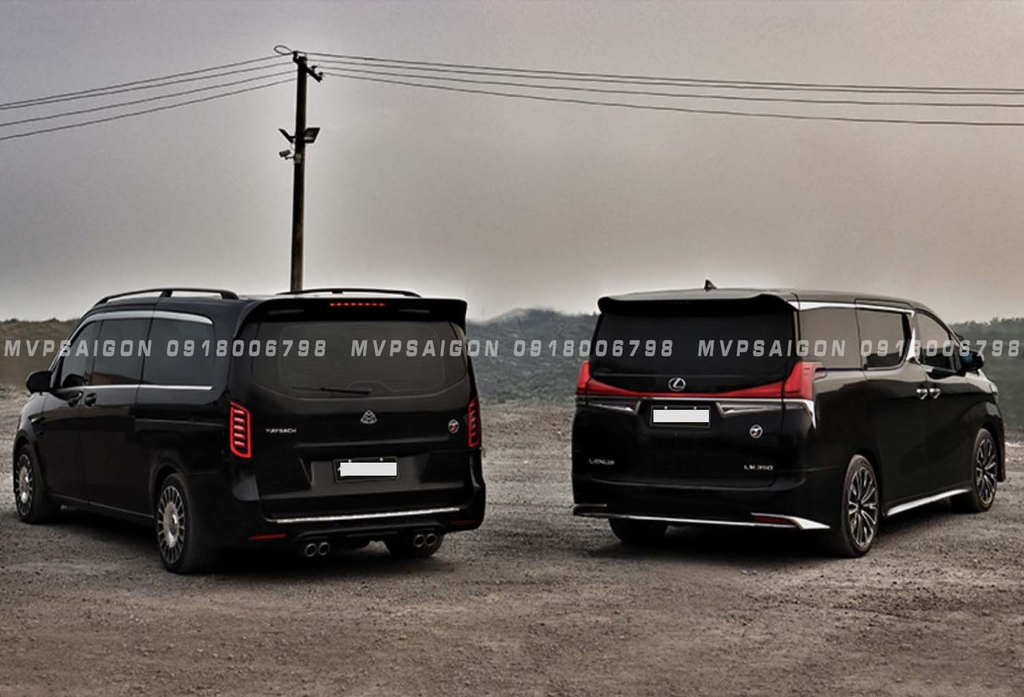 Đuôi gió cánh lướt gió mới nhất cho Benz V250