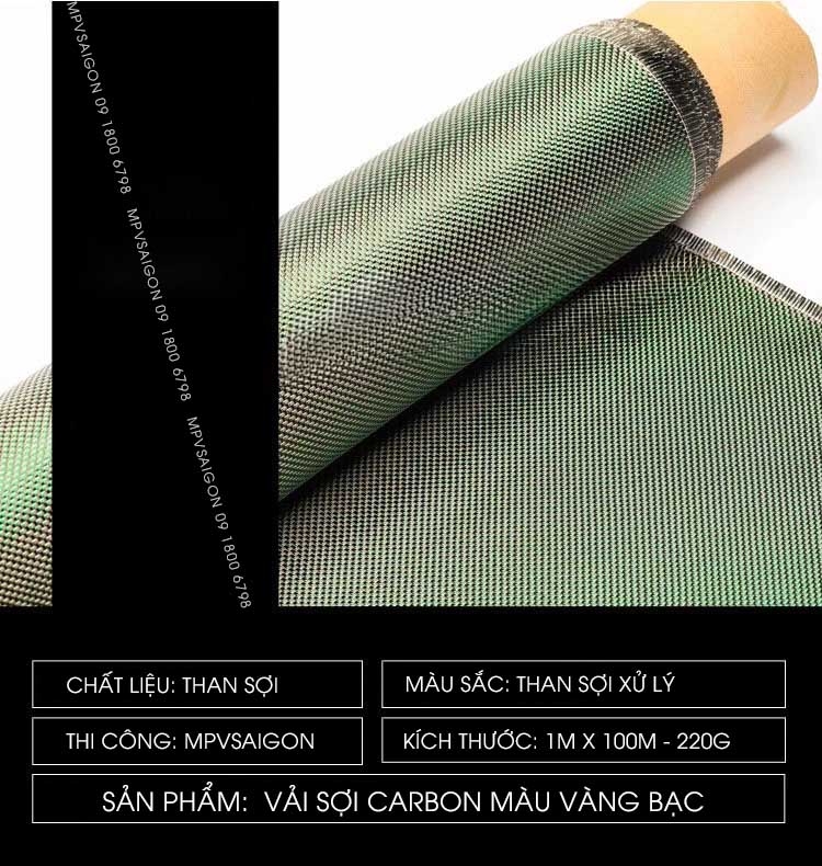 Vải carbon fiber 3K dệt cho nội thất ô tô C04