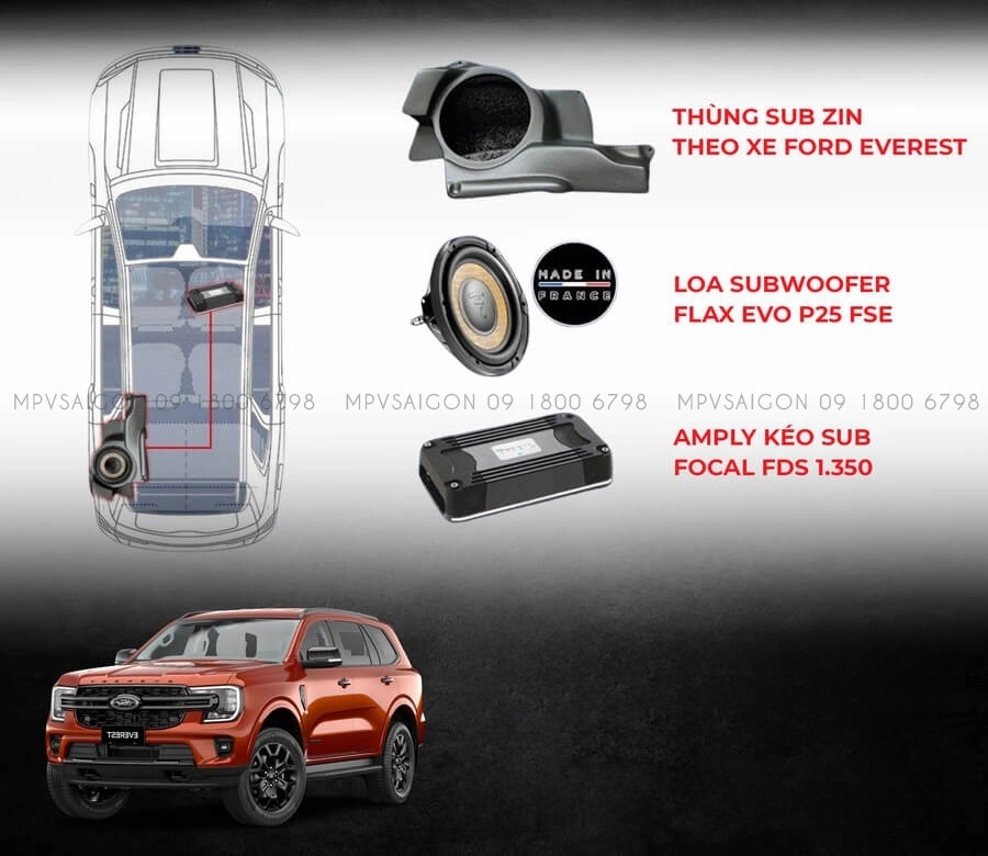 EVEREST NÂNG CẤP LOA SUB HƠI FOCAL FLAX EVO P25 PSE: Giải pháp ngon bổ rẻ cho hệ thống âm thanh zin