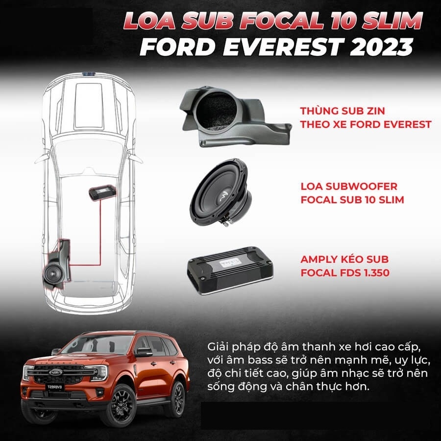 EVEREST NÂNG CẤP LOA SUB HƠI FOCAL FLAX EVO P25 PSE: Giải pháp ngon bổ rẻ cho hệ thống âm thanh zin