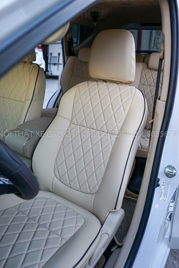 Bọc da ghế Mitsubishi Xpander sử dụng da Nappa cao cấp tại MPVSAIGON