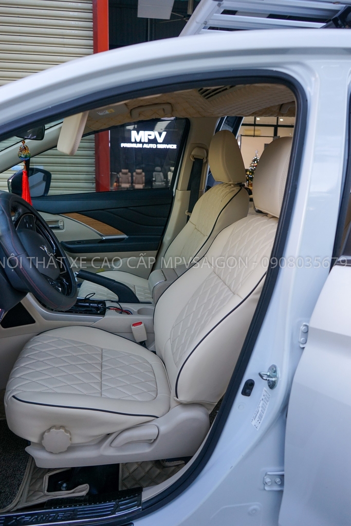 Bọc da ghế Mitsubishi Xpander sử dụng da Nappa cao cấp tại MPVSAIGON