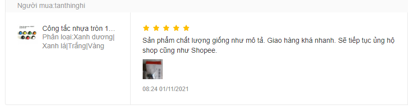 Công tắc 12mm thân nhựa tròn loại ngắn- Nhấn nhả