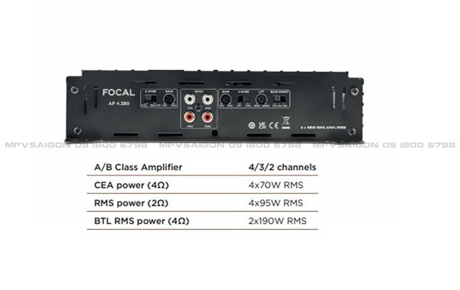 Focal Auditor AP-4340: amply 4 kênh