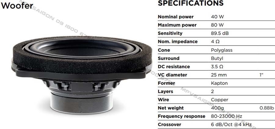 FOCAL IS BMW 100L - chuyên dụng cho BMW