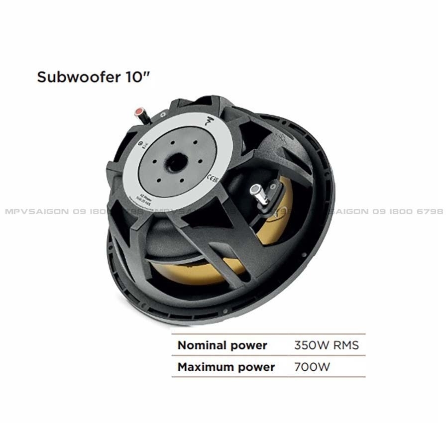 Focal Sub 25 KXS - Sub hơi 10 inch mỏng với màng loa aramid fiber đẳng cấp