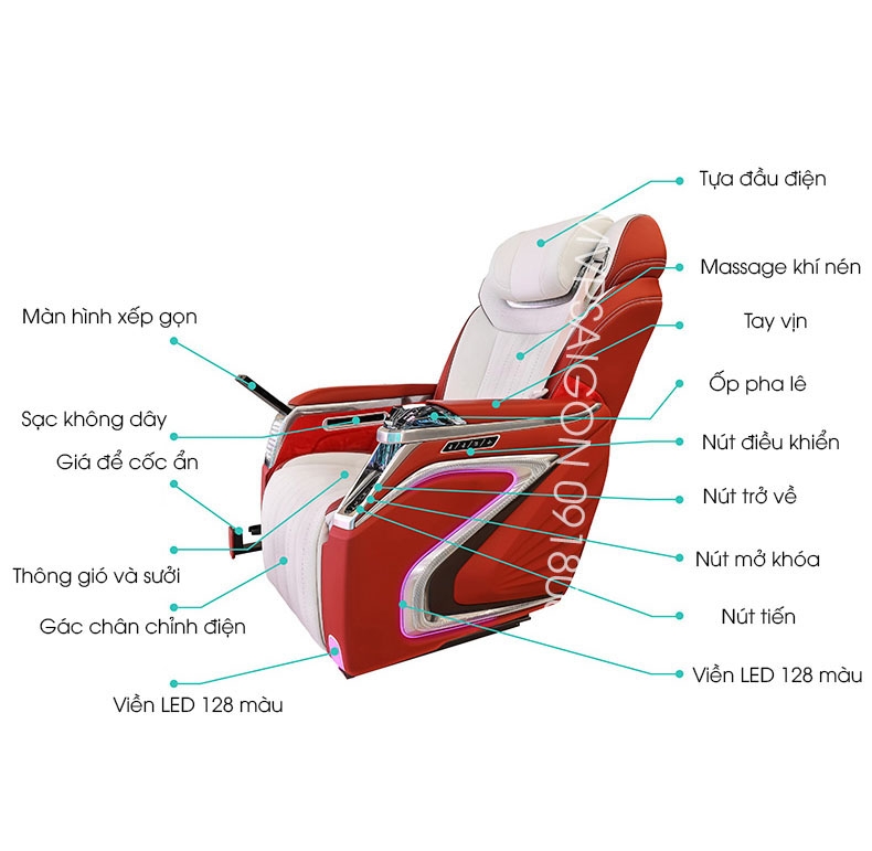 Ghế Limousine Pha lê Crystal Throne 5.0