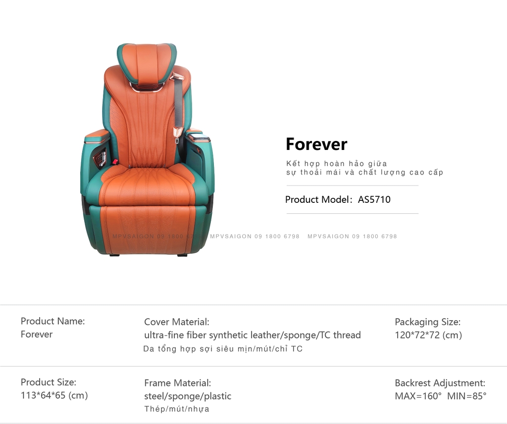 Ghế limousine Forever nhập khẩu