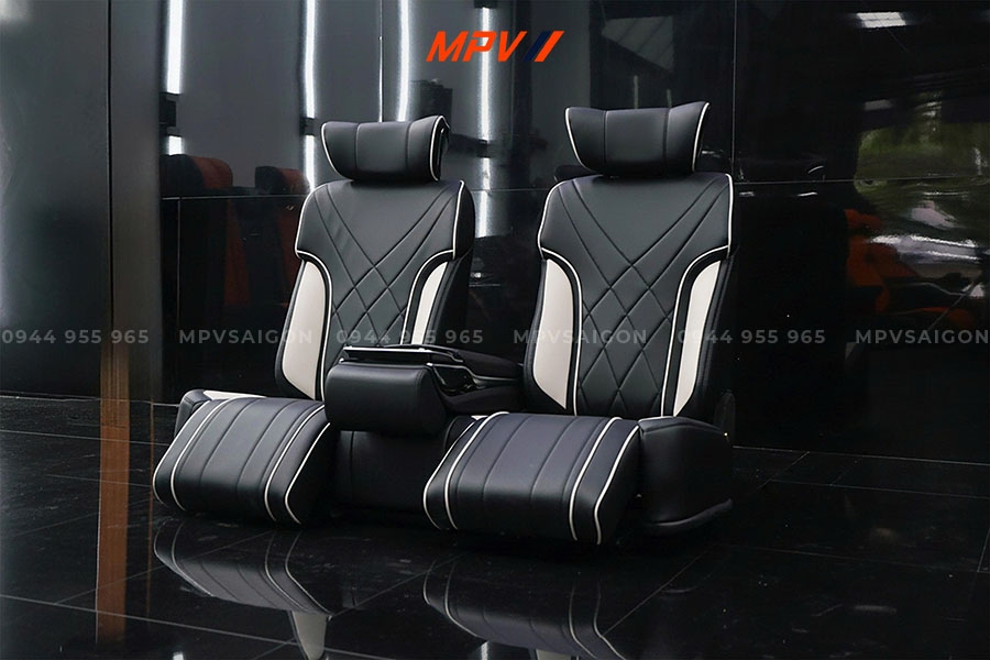 GHẾ LIMOUSINE SOFA BZ TRẮNG ĐEN TẠI MPVSAIGON