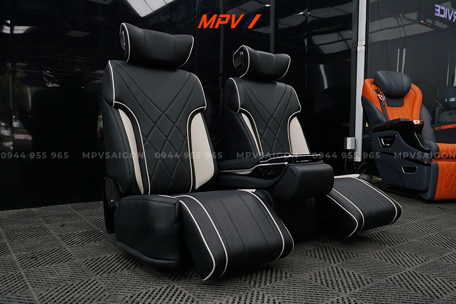 GHẾ LIMOUSINE SOFA BZ TRẮNG ĐEN TẠI MPVSAIGON