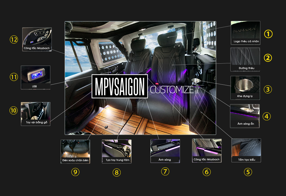 Ghế Limousine thương gia SUV Jeep: xưởng đầu tiên độ Jeep Limousine