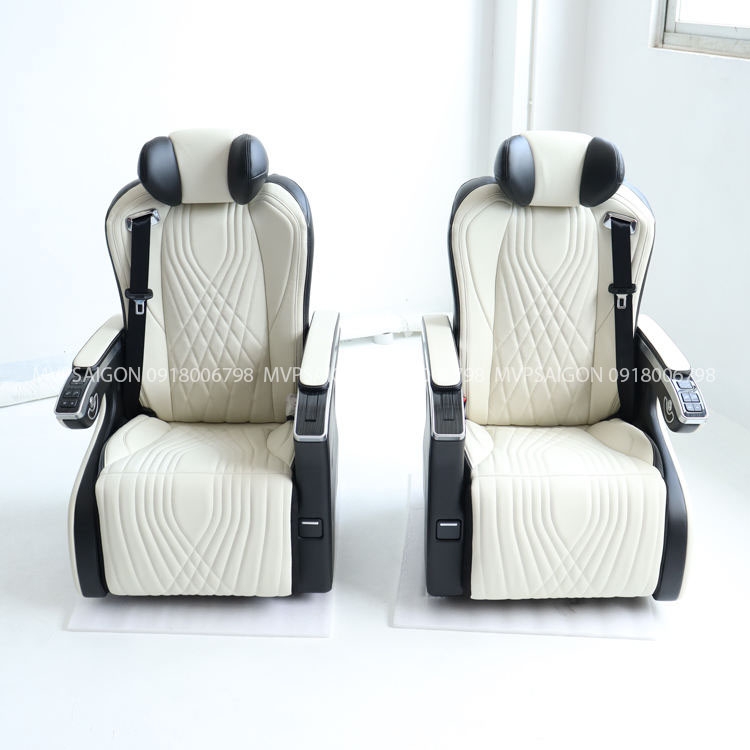 Ghế Limousine thương gia có bàn xếp gọn trong tay ghế