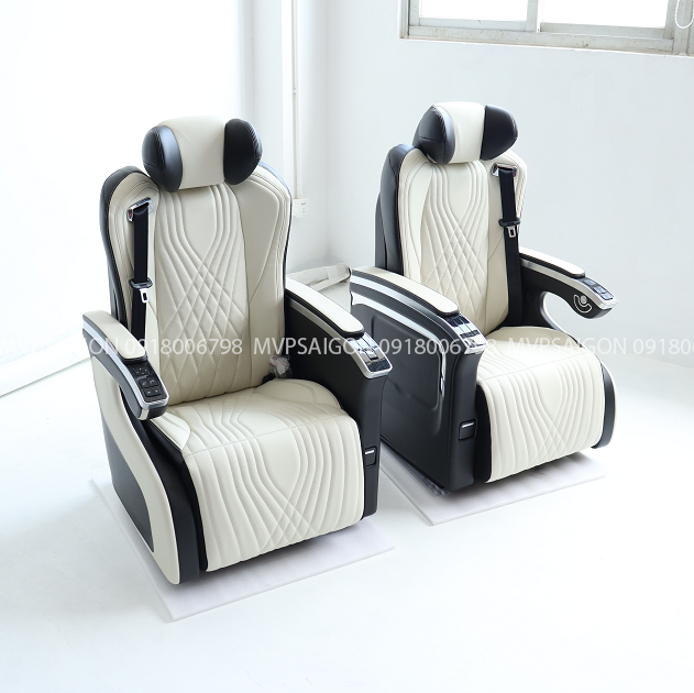 Ghế Limousine thương gia có bàn xếp gọn trong tay ghế