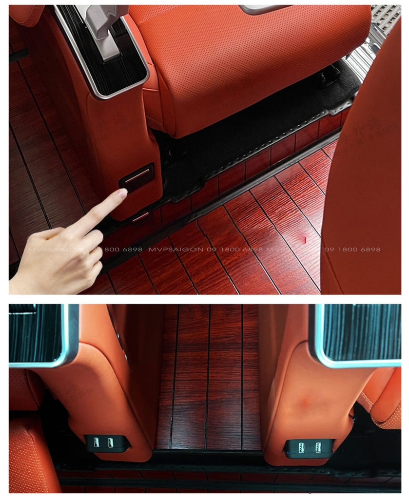 Ghế Limousine thương gia có bàn xếp gọn trong tay ghế