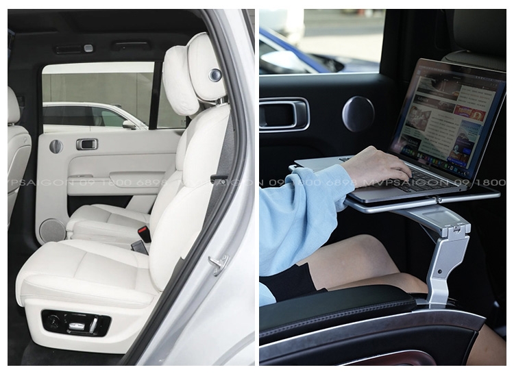 Ghế Limousine thương gia có bàn xếp gọn trong tay ghế