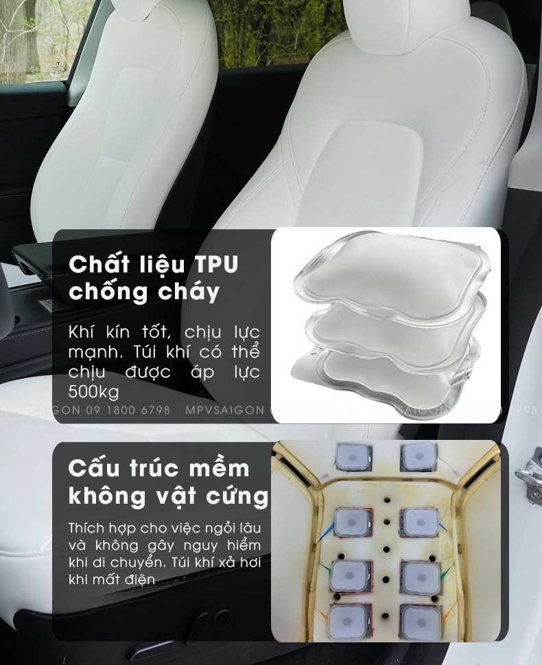 Massage hơi bằng khí nén xe ô tô xe limousine xe khách