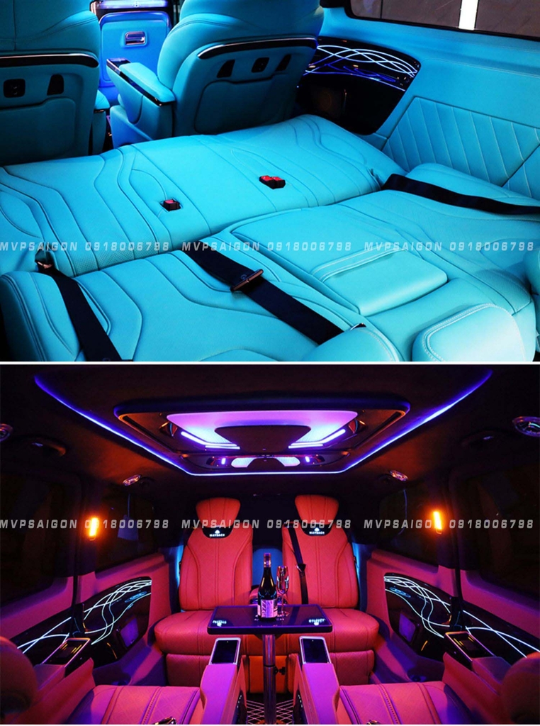 Ghế sofa băng ba ngả giường phẳng matxa dành riêng Benz V250