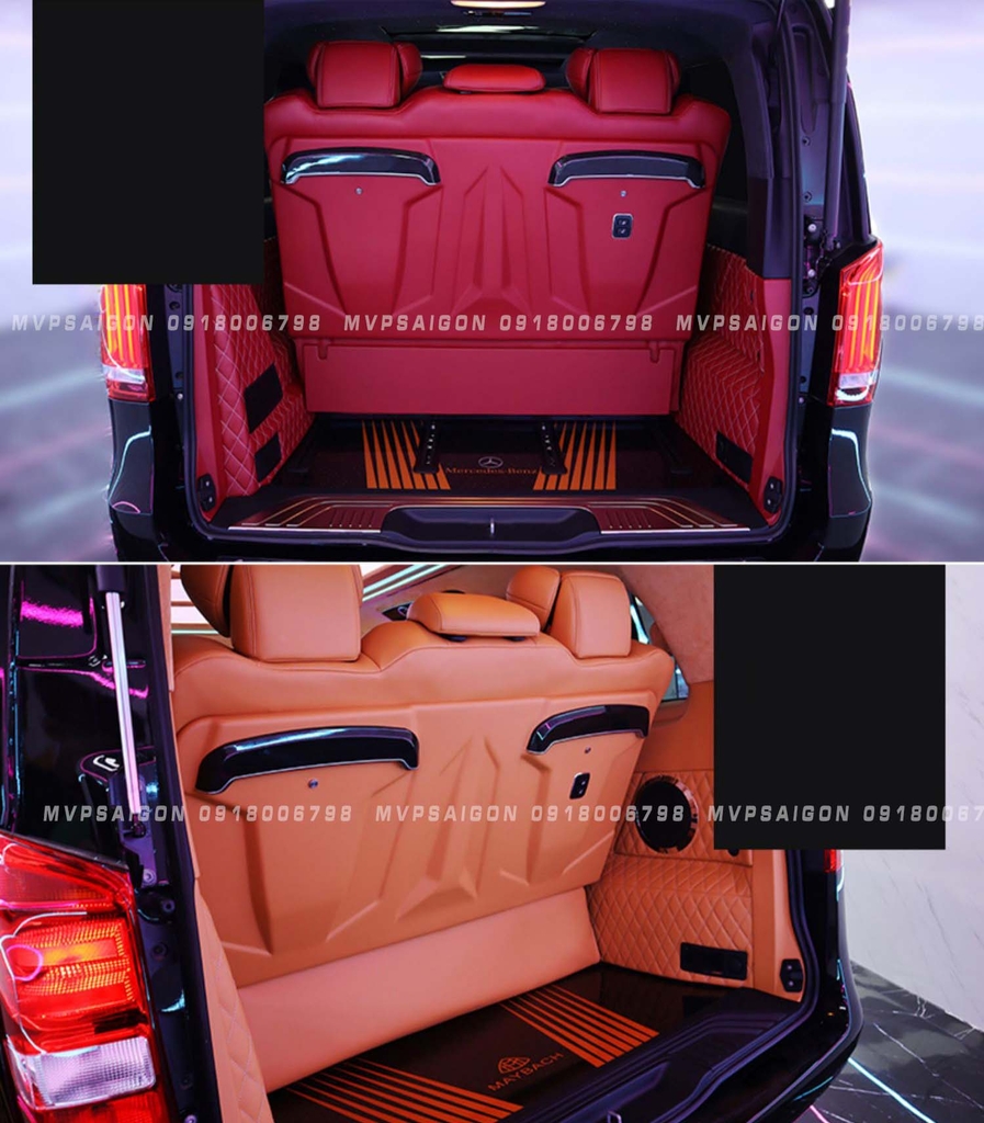 Ghế sofa băng ba ngả giường phẳng matxa dành riêng Benz V250