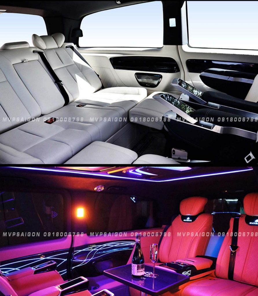 Ghế sofa băng ba ngả giường phẳng matxa dành riêng Benz V250